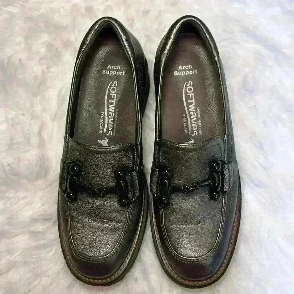 Softwaves BRINA Loafer in PEWTER Lug Sole Slip On Womens Size 38.5 - Picture 9 of 15